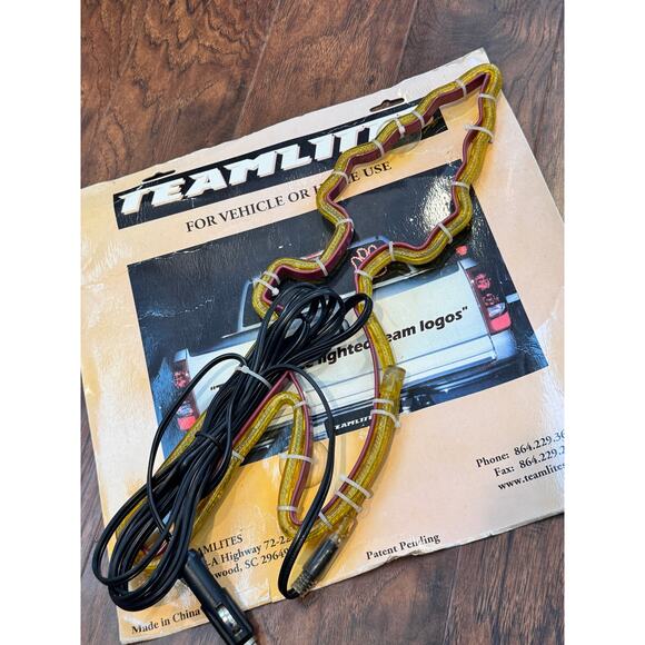 Teamlite Car vehicle home window suction Light sports team football NFL Chiefs - Picture 6 of 7